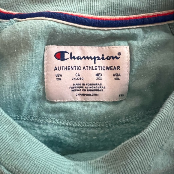Light Blue Champion Sweatshirt 2xl - Picture 3 of 4
